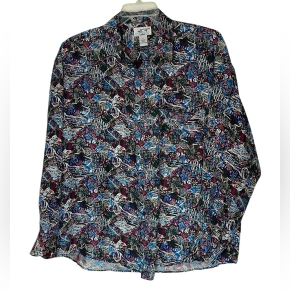 Chaimare silk long sleeve shirt size large GUC - Picture 5 of 7